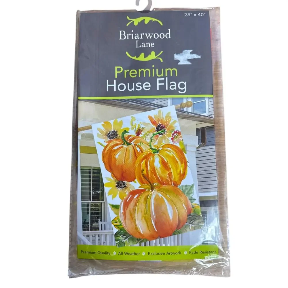 Fall Pumpkins House Flag 28